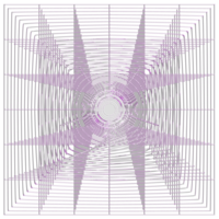 abstrakt 3d tolkning, vågig form, förvrängd sfär.3d tolkning. annorlunda regnbågsskimrande geometrisk former uppsättning. modern minimal metall objekt. trogen klämma konst png