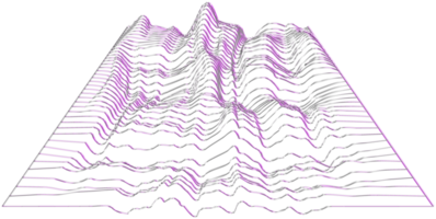 abstrakt 3d tolkning, vågig form, förvrängd sfär.3d tolkning. annorlunda regnbågsskimrande geometrisk former uppsättning. modern minimal metall objekt. trogen klämma konst png