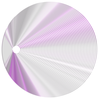 abstrakt 3d tolkning, vågig form, förvrängd sfär.3d tolkning. annorlunda regnbågsskimrande geometrisk former uppsättning. modern minimal metall objekt. trogen klämma konst png