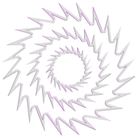 Abstract 3d rendering, wavy shape, distorted sphere.3d rendering. Different iridescent geometric shapes set. Modern minimal metal objects. Futuristic clip art png