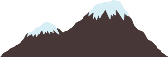 montagne enneigée png