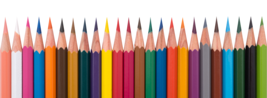 crayons de couleur isolés png