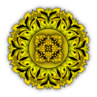 de geel bloem mandala png