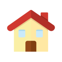 House in flat design png