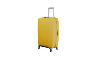 Yellow travel bug without background 3d render png