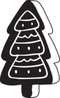 mano disegnato Natale albero illustrazione png