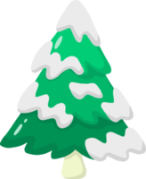 illustration d'arbre de noël dessiné à la main png