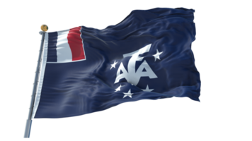 drapeau des terres australes et antarctiques françaises png