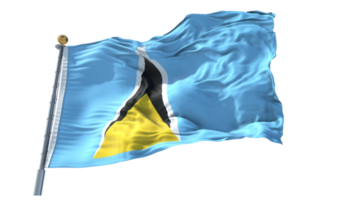 Saint Lucia Flag PNG