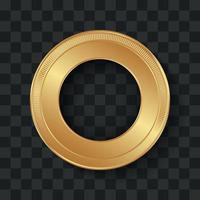 Luxury premium golden badge template. vector