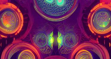 Abstract purple modern fractal. Bright background for creative graphic design. Artwork for creative graphic design photo