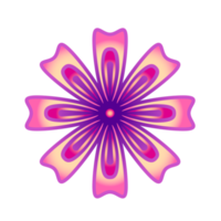 Botanical icon with vibrant colors and gradient. PNG with transparent background.