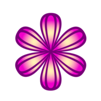 Botanical icon with vibrant colors and gradient. PNG with transparent background.