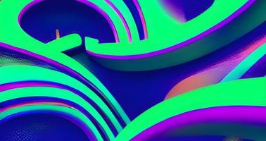 Modern colorful flow poster. Wave Liquid shape in blue color background. Art design for your design project. photo