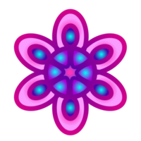 Botanical icon with vibrant colors and gradient. PNG with transparent background.