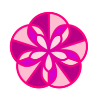 Botanical icon with vibrant colors and gradient. PNG with transparent background.