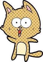 funny cartoon cat vector