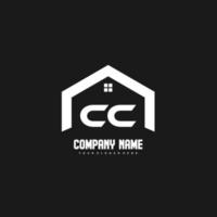 CC Initial Letters Logo design vector for construction, home, real estate, building, property.