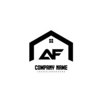 AF Initial Letters Logo design vector for construction, home, real estate, building, property.