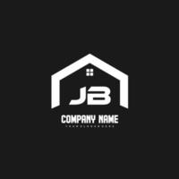 JB Initial Letters Logo design vector for construction, home, real estate, building, property.