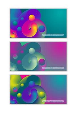 Abstract fluid color pattern of neon color liquid gradient background