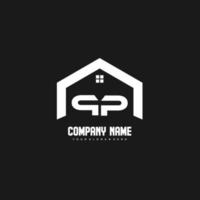 PP Initial Letters Logo design vector for construction, home, real estate, building, property.