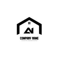 AI Initial Letters Logo design vector for construction, home, real estate, building, property.