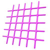 astratto griglia geometrico forma 3d rendere png