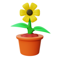 3D-Sonnenblumen-Symbol png
