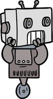 Vector cartoon robot