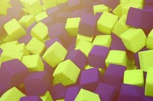 Many colorful soft blocks in a kids' ballpit at a playground photo