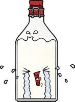 cartoon old bottle vector