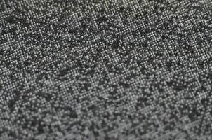 tela de lana en blanco y negro para el fondo. imagen de patrón de fondo de brezo foto