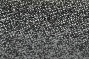Black and white wool fabric for background. Heather backdrop pattern image photo