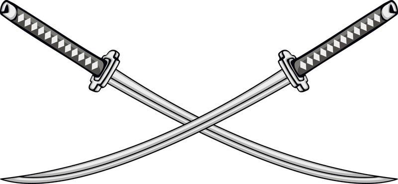 heraldic crossed swords 12304945 Vector Art at Vecteezy