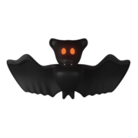 3d icône chauve-souris volante halloween png