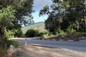 Highway in Israel from north to south photo