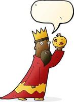 one of the three wise men with speech bubble vector