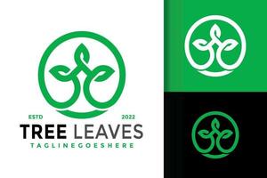 Tree Nature Leaf Company Logo Design, brand identity logos vector, modern logo, Logo Designs Vector Illustration Template