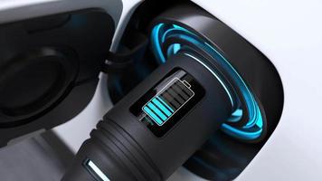 Electric car power charging, Charging technology, Clean energy filling technology. video