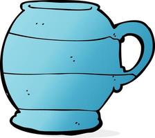 cartoon old style mug vector