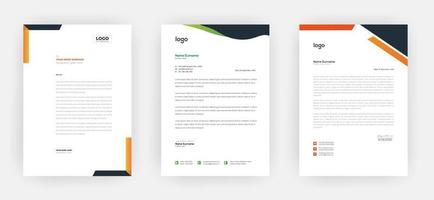 Creative letterhead   Elegant and minimalist style letterhead template design A4 sizes vector