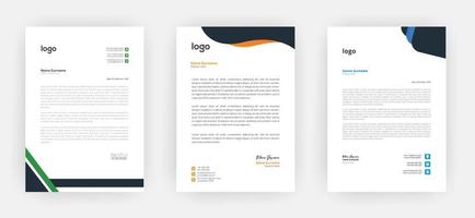 membrete creativo diseño de plantilla de membrete de estilo elegante y minimalista tamaños a4 vector