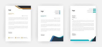 Creative letterhead   Elegant and minimalist style letterhead template design A4 sizes vector