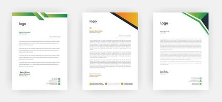 Creative letterhead   Elegant and minimalist style letterhead template design A4 sizes vector