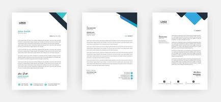 Creative letterhead   Elegant and minimalist style letterhead template design A4 sizes vector
