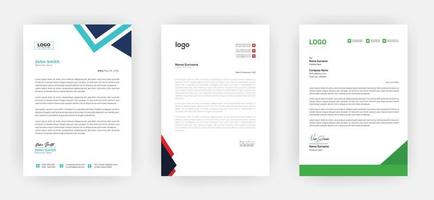 Creative letterhead   Elegant and minimalist style letterhead template design A4 sizes vector