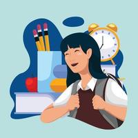 Back To School Time vector