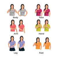 Body Sign Language vector