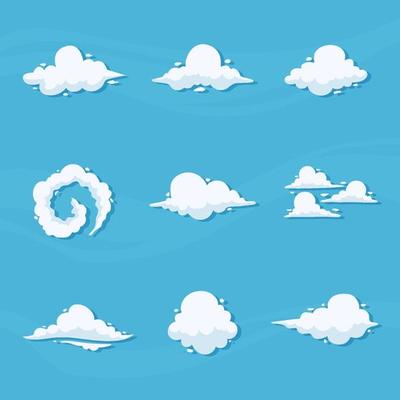 Cloud Icon Set Template